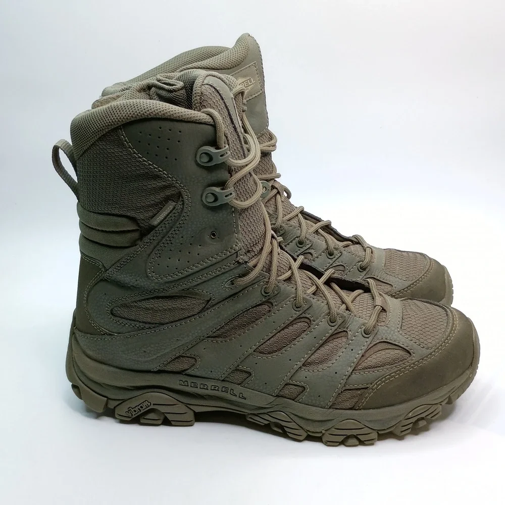 Merrell Moab 2 8-Inch Tactical Boot Men Size 11.5 Olive Green Waterproof J004109